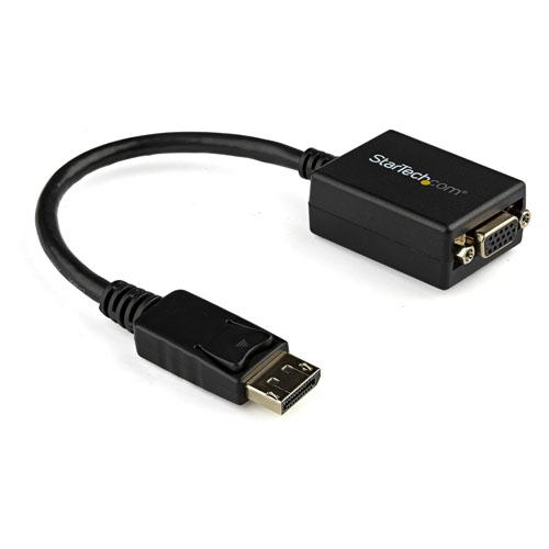  Adaptador Conversor de Vídeo DisplayPort DP a VGA - Cable Convertidor Activo - Hembra VGA - Startech - DP2VGA2