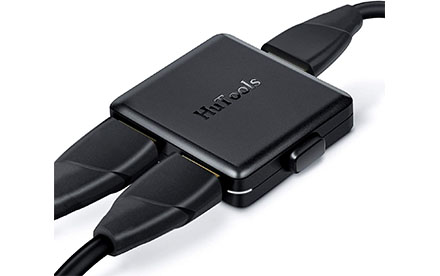 Interruptor HDMI 4K HDMI Splitter HuTools conmutador HDMI bidireccional 1 entrada 2 salida