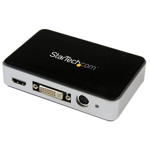  Capturadora de Vídeo USB 3.0 a HDMI, DVI, VGA y Vídeo por Componentes - Grabador de Vídeo HD 1080p 60fps - Adaptador de captura de vídeo - Startech - USB3HDCAP
