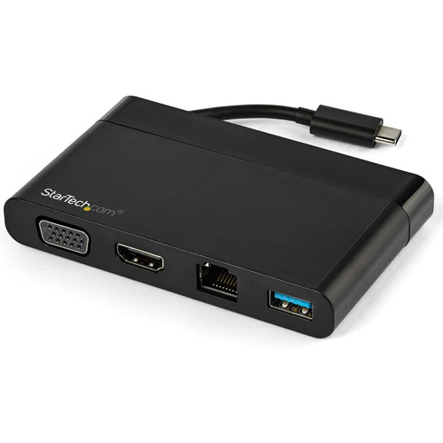  Adaptador Multipuertos USB-C 4K con HDMI y VGA - Mac Win Chrome - 1x USB-A - Adaptadores - Startech