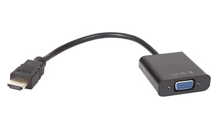 VCOM Adaptador HDMI a VGA - CG591-B, HDMI Macho/VGA Hembra, para conectar Monitores, Tarjetas de video, entro otros
