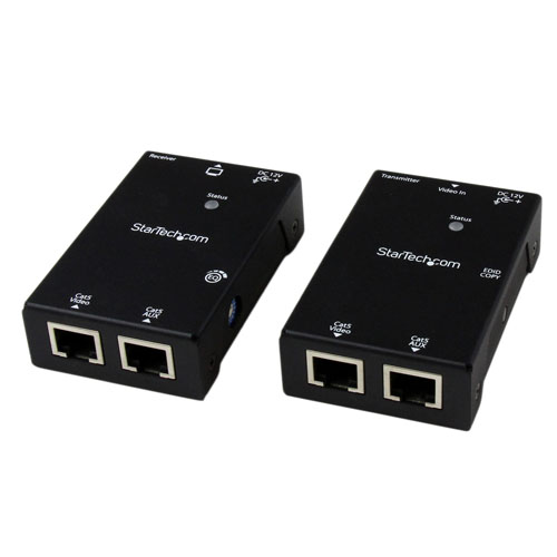  Kit Extensor Vídeo Audio HDMI por Cable de Red UTP Ethernet Cat5 Cat6 RJ45 con Power over Cable PoC - 50m - Alargador para vídeo/audio - Startech - ST121SHD50