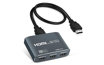 HDMI Switch 3 Puertos, avedio links Aluminio HDMI2.0b